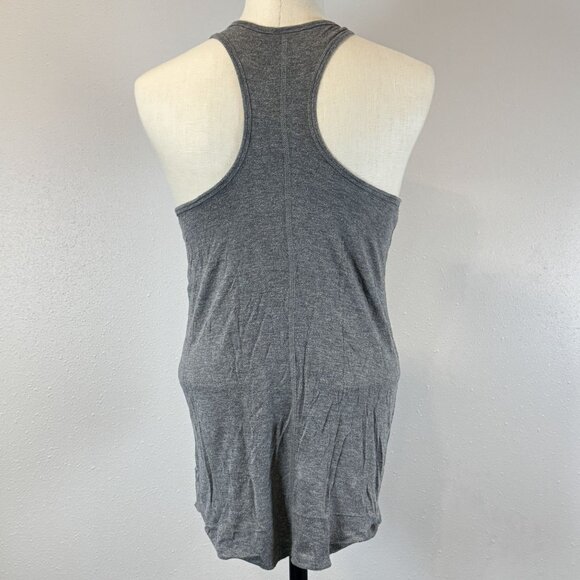 Mossimo Supply Co Gray Racerback Tank Top Front Knot Detail T-Back Activewear XS - Picture 2 of 12